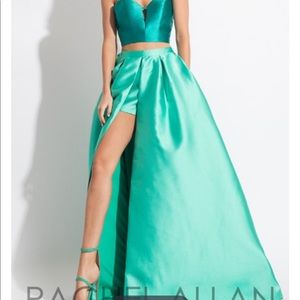 RACHEL ALLAN GREEN TWO PIECE SIZE 6